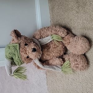 Teddy Bear with Scarf and Hat